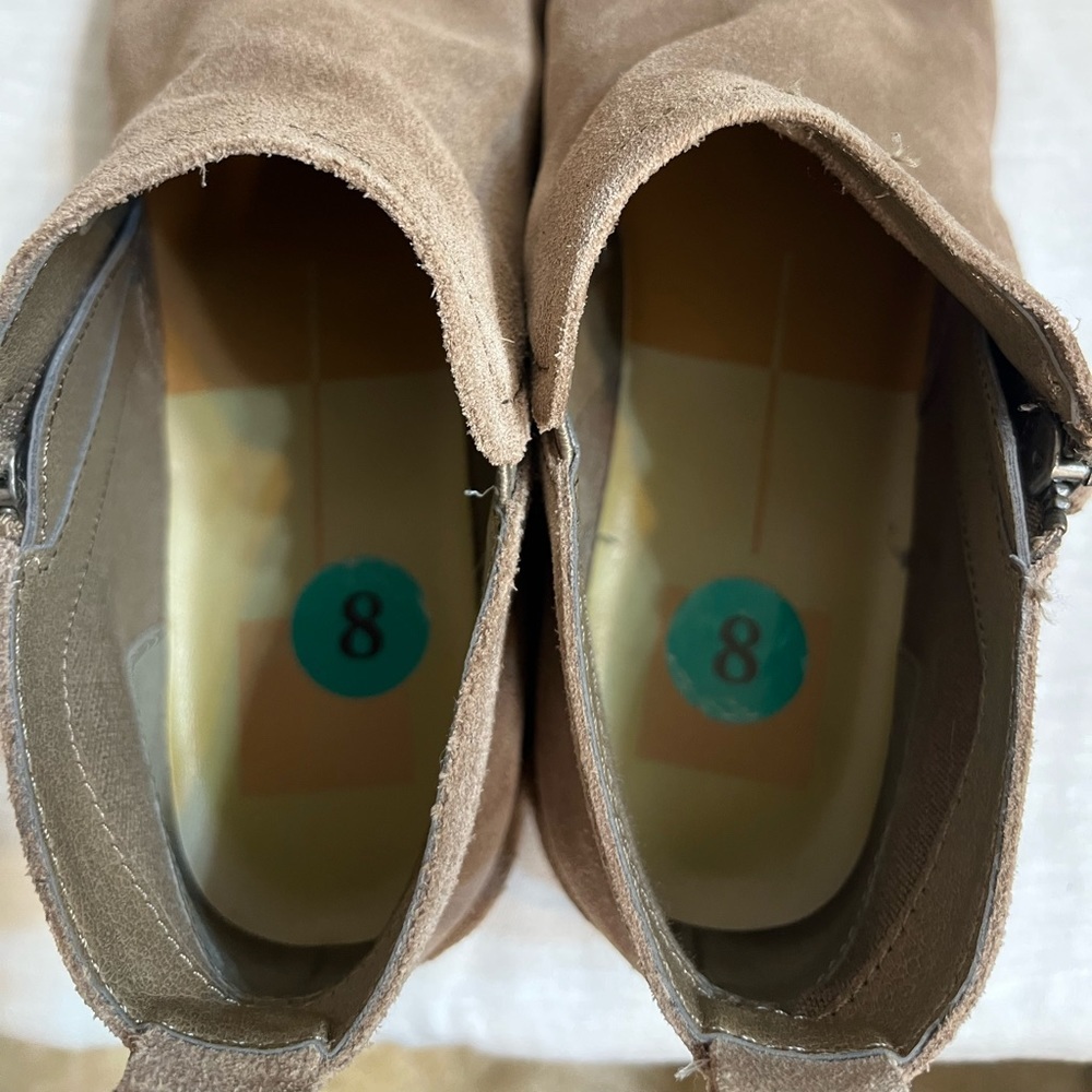Dolce Vita Taupe Suede Bootie 8 - Picture 8 of 9